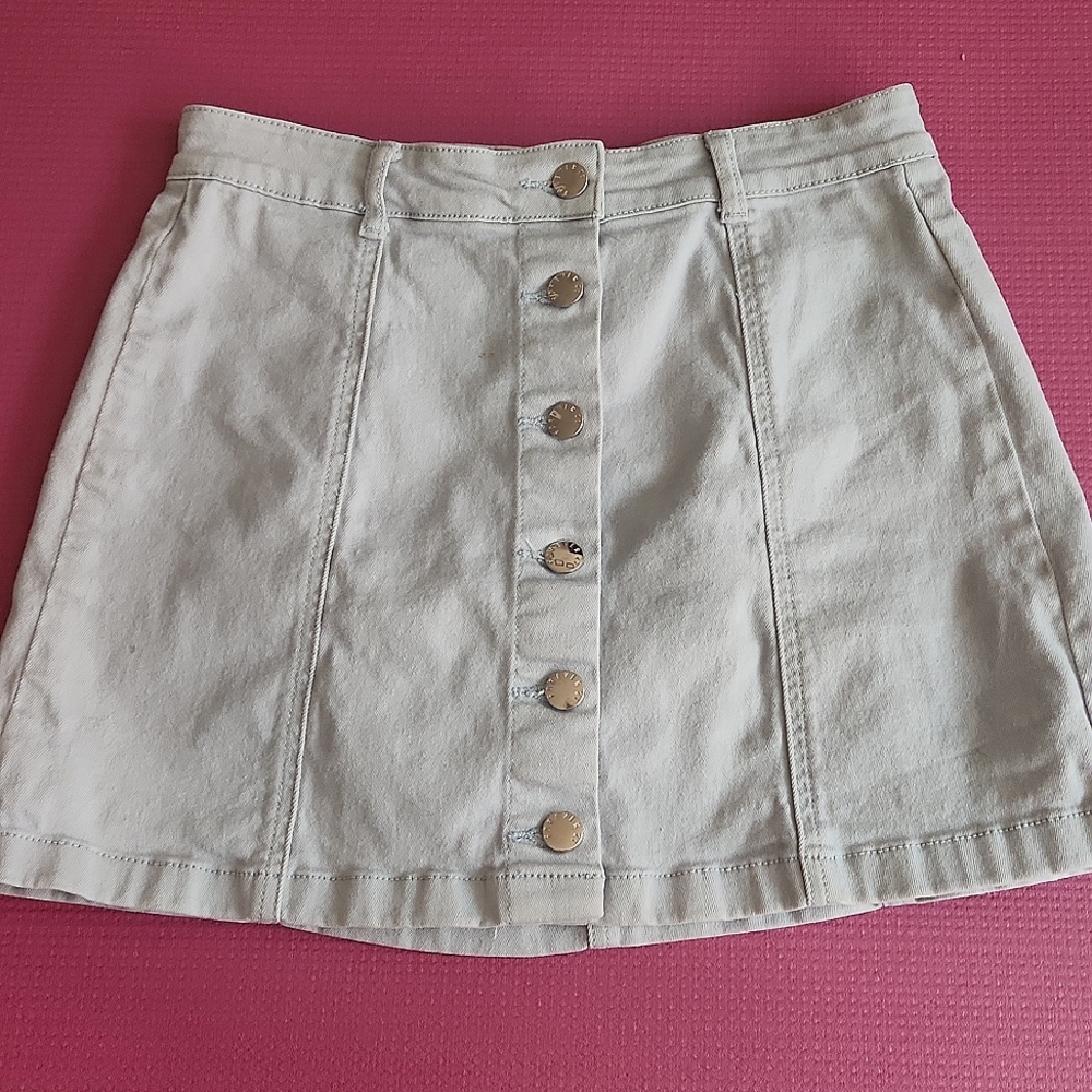 Light Blue Mini Skirt